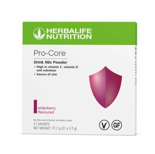 ProCore Elderberry Flavoured 21 Sachets per carton